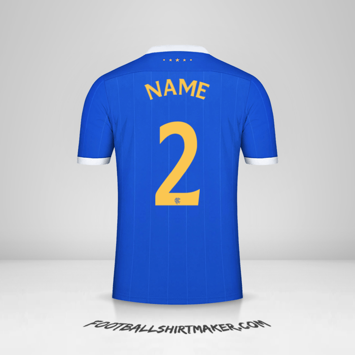 Shirt Rangers FC UEL 2021/2022 -  name - 2