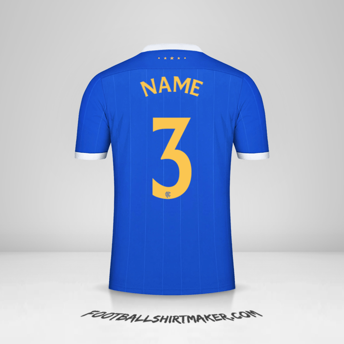 Trikot Rangers FC UEL 2021/2022 -  name - 3