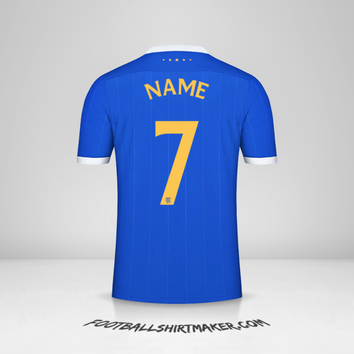 Shirt Rangers FC UEL 2021/2022 -  name - 7