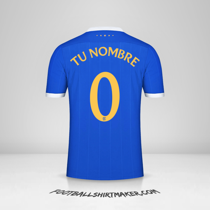 Camiseta Rangers FC UEL 2021/2022 -  tu nombre - 0