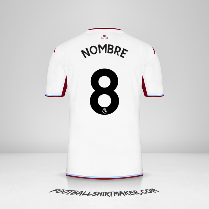 Camiseta Aston Villa FC 2021/2022 Visita -  nombre - 8