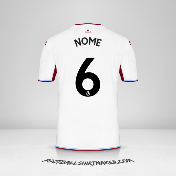 Maglia Aston Villa FC 2021/2022 Seconda -  nome - 6