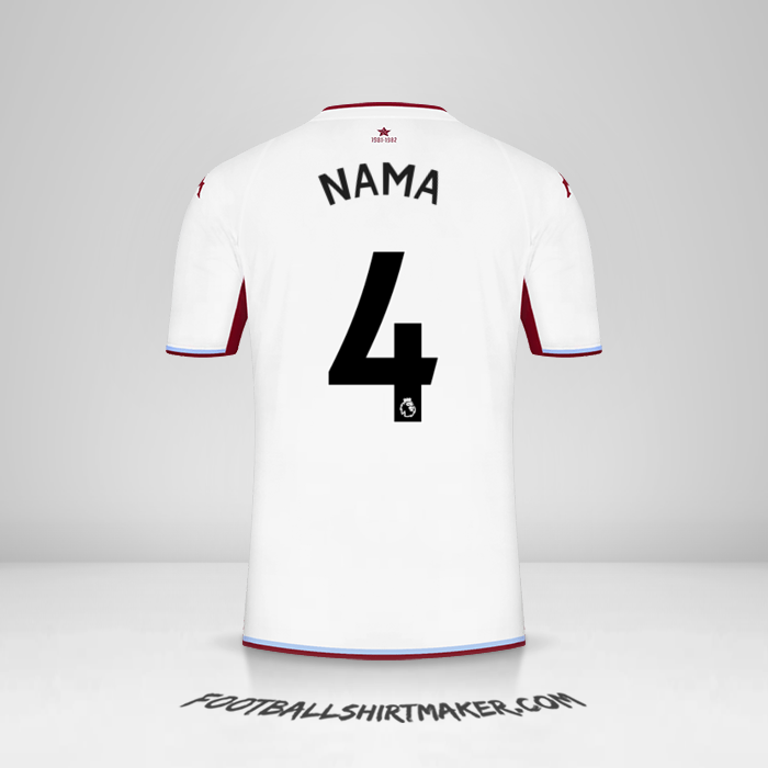 Jersey Aston Villa FC 2021/2022 Alternatif -  nama - 4