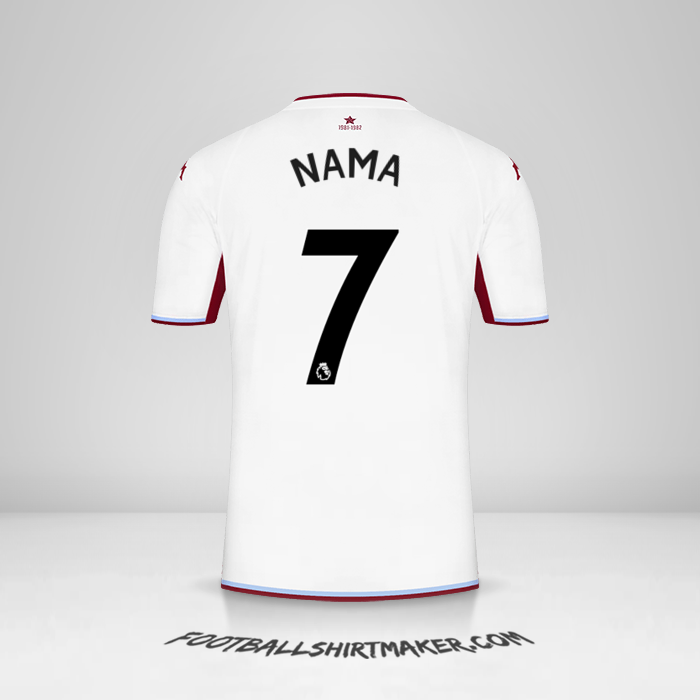 Jersey Aston Villa FC 2021/2022 Alternatif -  nama - 7