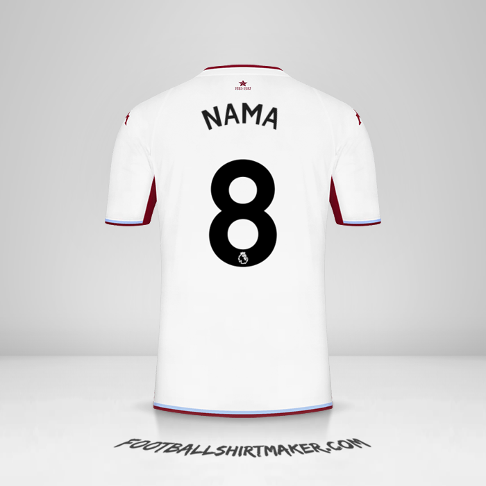 Jersey Aston Villa FC 2021/2022 Alternatif -  nama - 8
