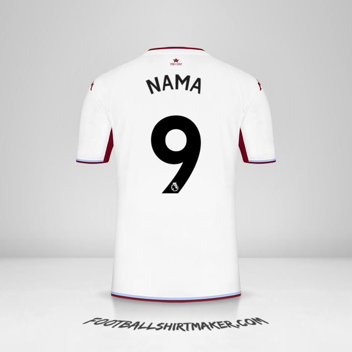 Jersey Aston Villa FC 2021/2022 Alternatif -  nama - 9