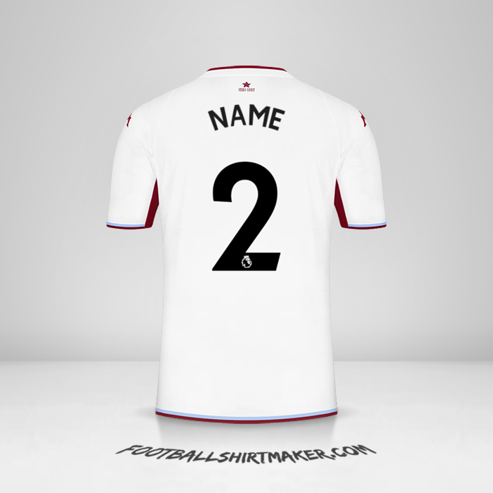 Trikot Aston Villa FC 2021/2022 Auswärts -  name - 2