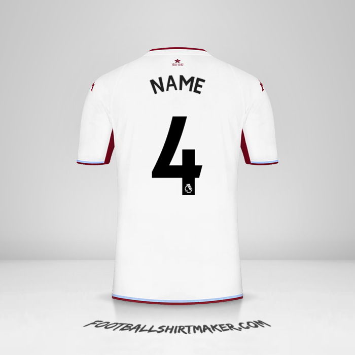 Trikot Aston Villa FC 2021/2022 Auswärts -  name - 4