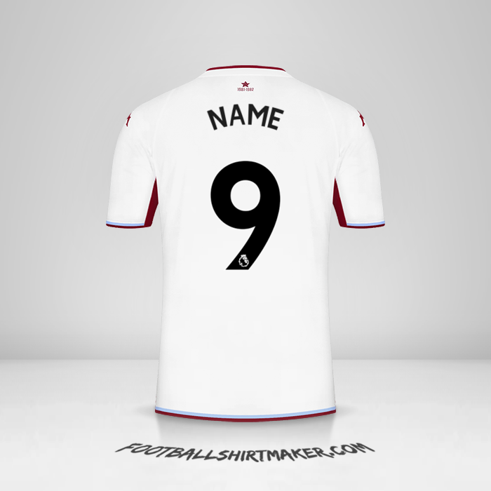 Trikot Aston Villa FC 2021/2022 Auswärts -  name - 9