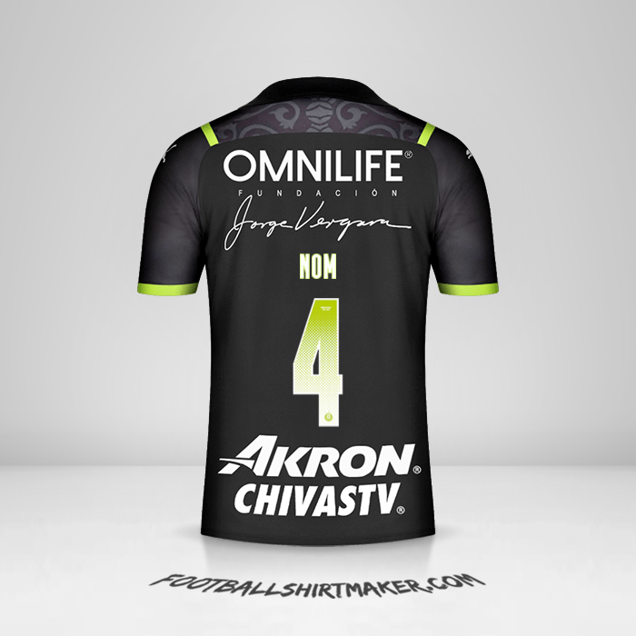 Maillot Guadalajara 2021/2022 Extérieur -  nom - 4