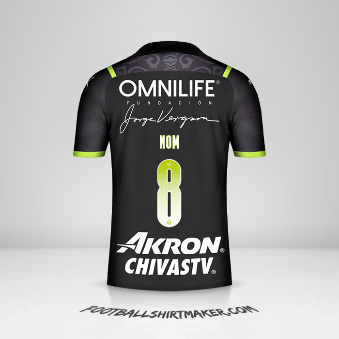 Maillot Guadalajara 2021/2022 Extérieur -  nom - 8