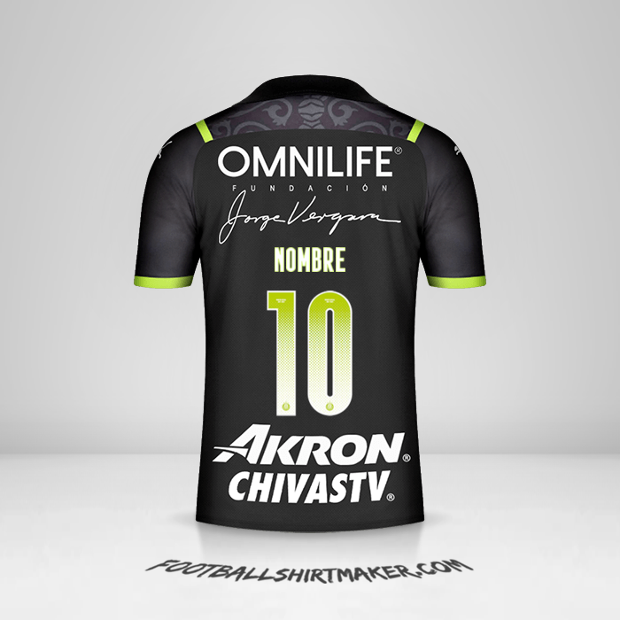 Jersey Guadalajara 2021/2022 Visita -  nombre - 10