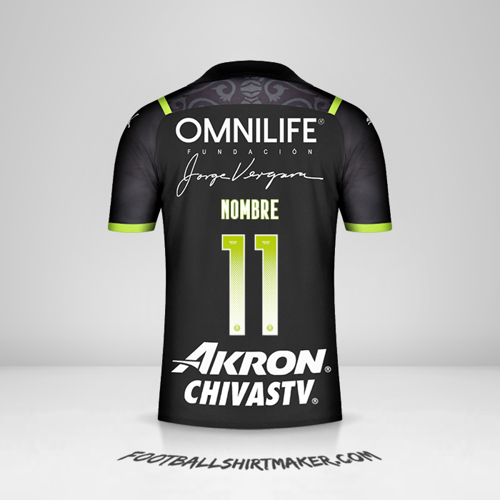 Jersey Guadalajara 2021/2022 Visita -  nombre - 11