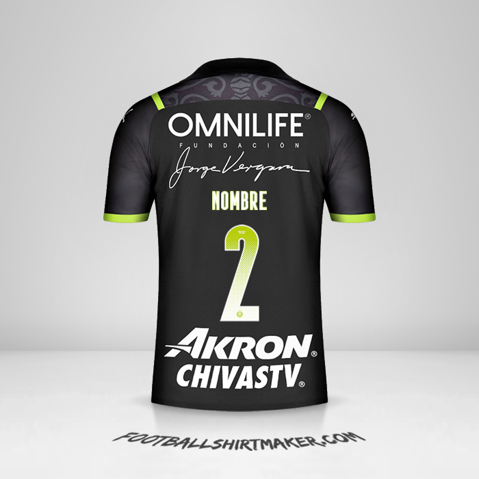 Jersey Guadalajara 2021/2022 Visita -  nombre - 2