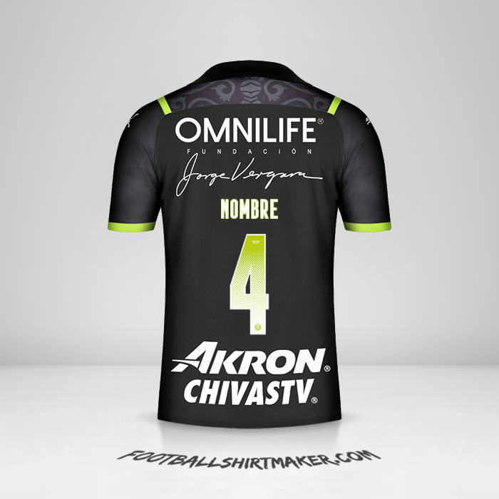 Camiseta Guadalajara 2021/2022 Visita -  nombre - 4