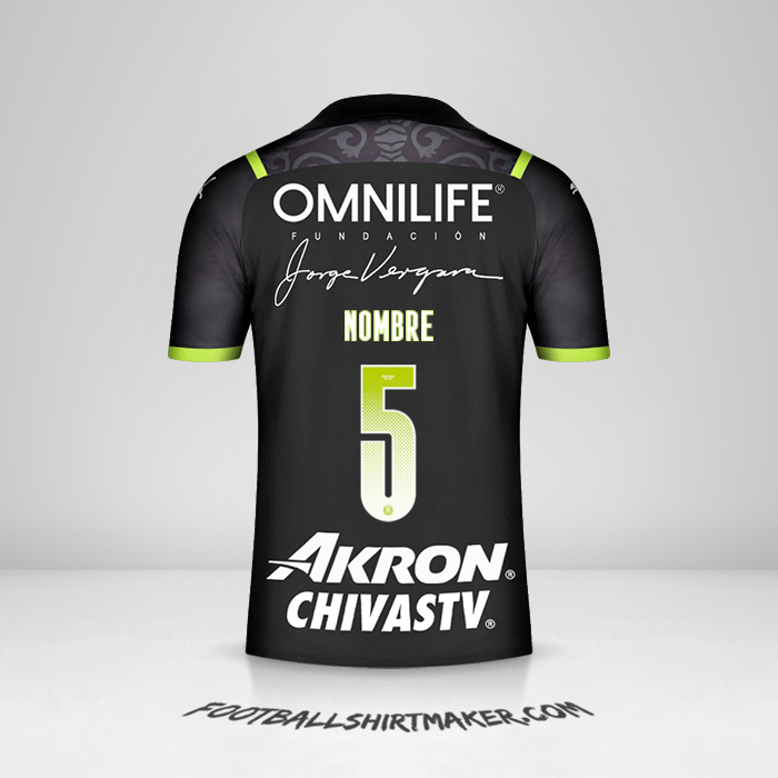 Camiseta Guadalajara 2021/2022 Visita -  nombre - 5