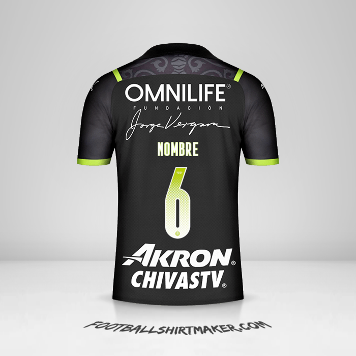 Jersey Guadalajara 2021/2022 Visita -  nombre - 6