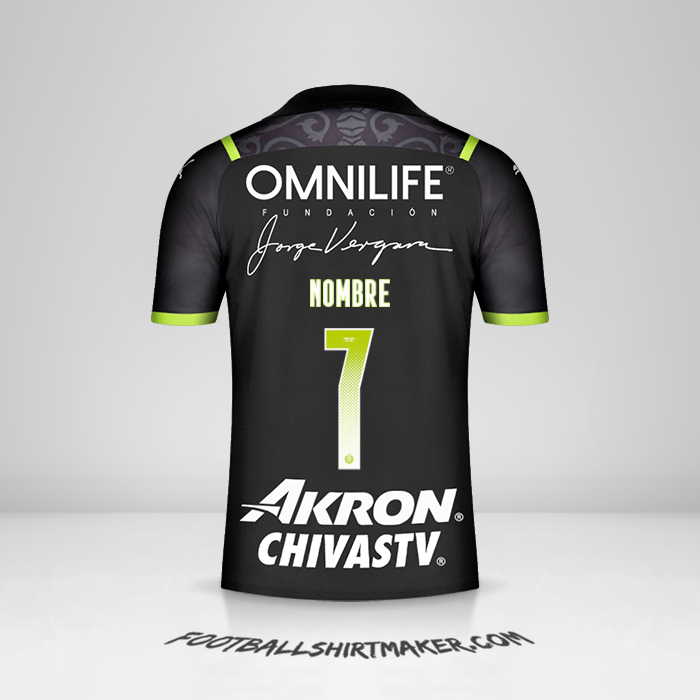 Jersey Guadalajara 2021/2022 Visita -  nombre - 7
