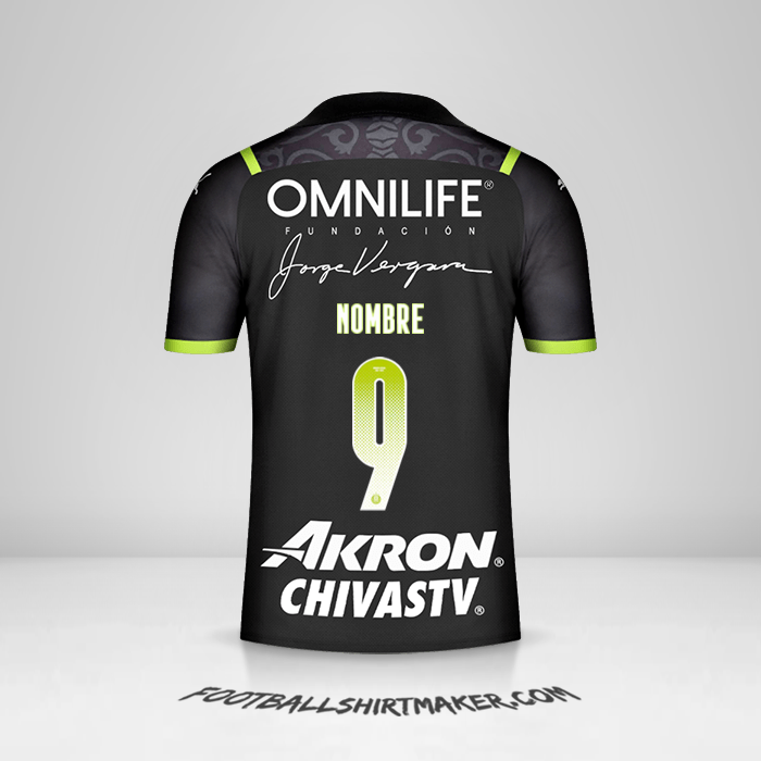 Jersey Guadalajara 2021/2022 Visita -  nombre - 9