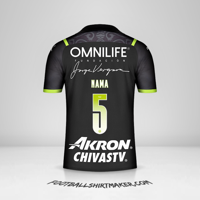 Jersey Guadalajara 2021/2022 Alternatif -  nama - 5