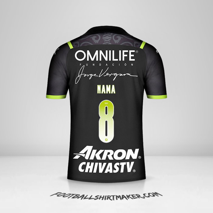 Jersey Guadalajara 2021/2022 Alternatif -  nama - 8