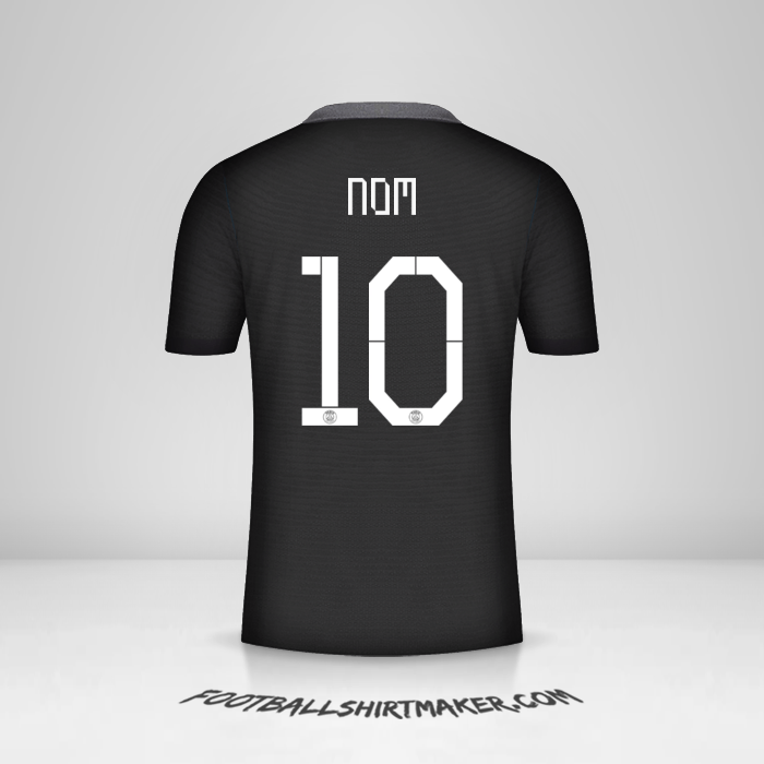 Maillot Paris Saint Germain Cup 2021/2022 Troisième -  nom - 10