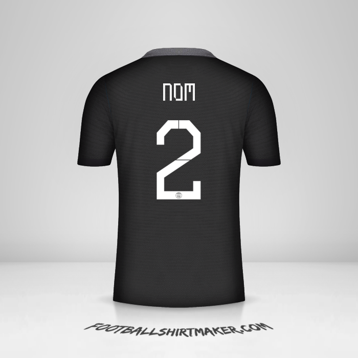 Maillot Paris Saint Germain Cup 2021/2022 Troisième -  nom - 2