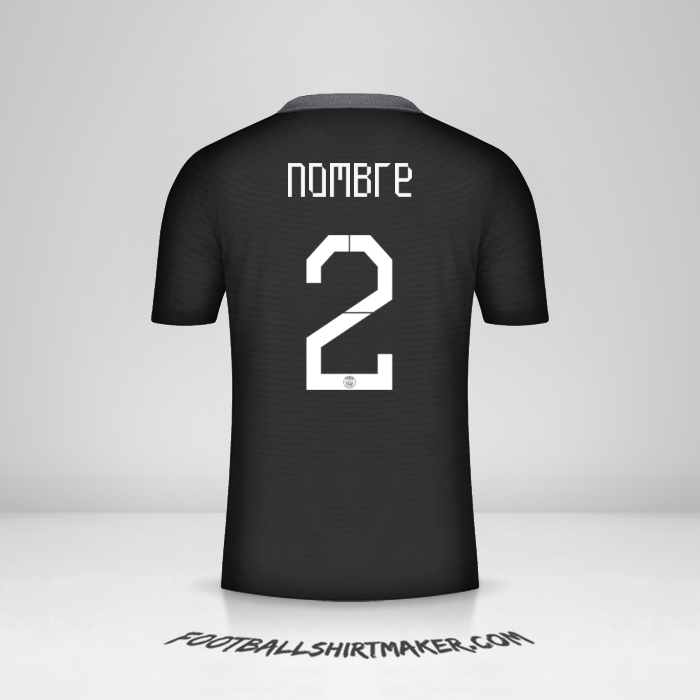 Jersey Paris Saint Germain Cup 2021/2022 Tercera -  nombre - 2