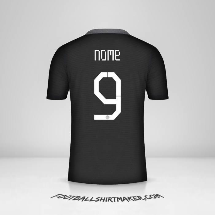 Camisa Paris Saint Germain Cup 2021/2022 Terceira -  nome - 9