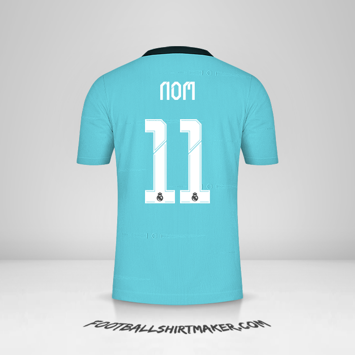 Maillot Real Madrid CF Cup 2021/2022 Troisième -  nom - 11