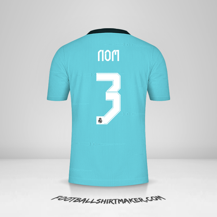 Maillot Real Madrid CF Cup 2021/2022 Troisième -  nom - 3