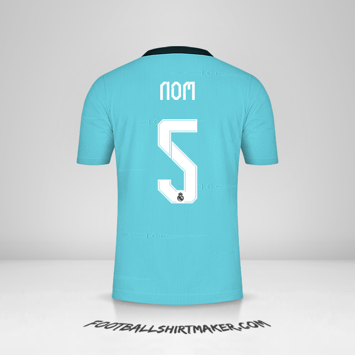 Maillot Real Madrid CF Cup 2021/2022 Troisième -  nom - 5