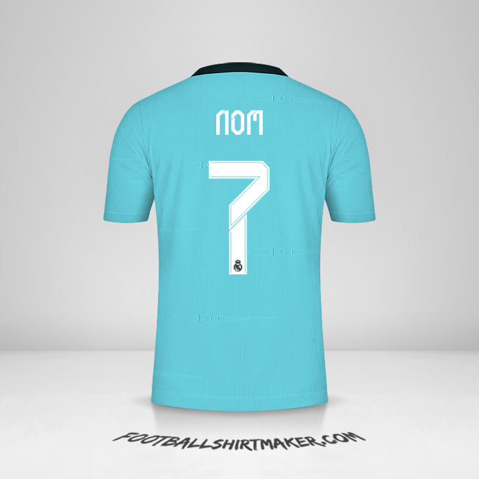 Maillot Real Madrid CF Cup 2021/2022 Troisième -  nom - 7