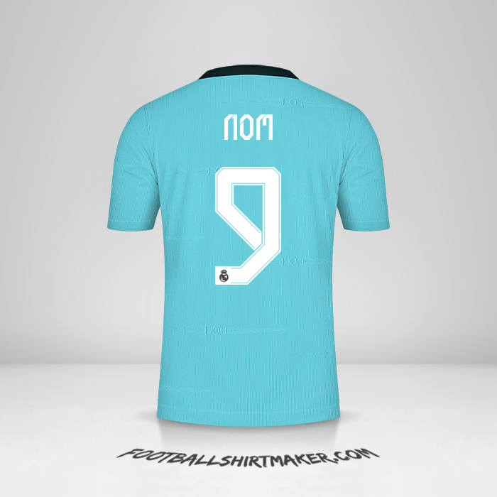 Maillot Real Madrid CF Cup 2021/2022 Troisième -  nom - 9