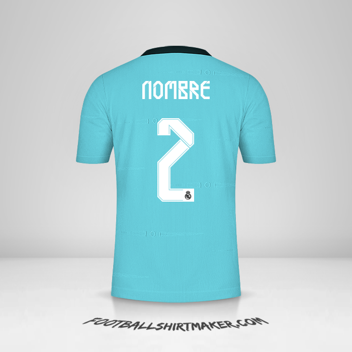 Camiseta Real Madrid CF Cup 2021/2022 Tercera -  nombre - 2