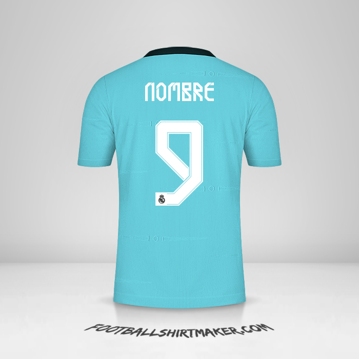 Camiseta Real Madrid CF Cup 2021/2022 Tercera -  nombre - 9