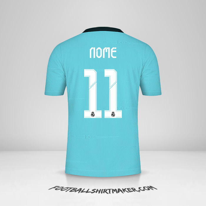 Camisola Real Madrid CF Cup 2021/2022 Terceira -  nome - 11