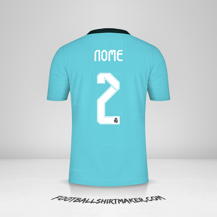 Camisa Real Madrid CF Cup 2021/2022 Terceira -  nome - 2