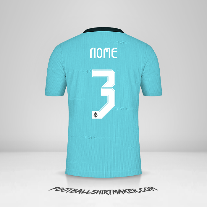 Maglia Real Madrid CF Cup 2021/2022 Terza -  nome - 3