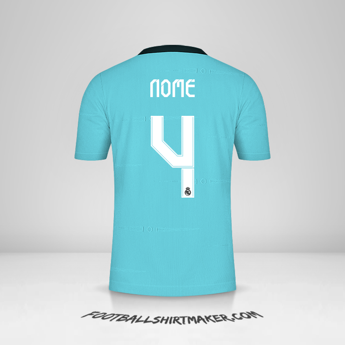 Maglia Real Madrid CF Cup 2021/2022 Terza -  nome - 4