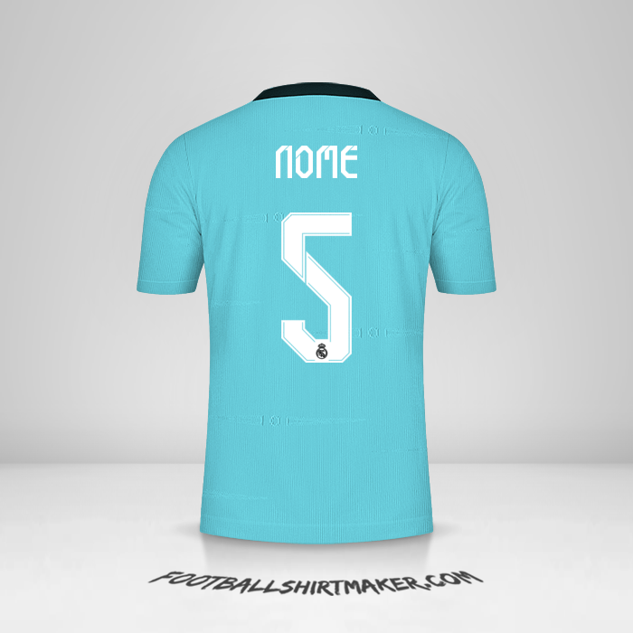 Camisola Real Madrid CF Cup 2021/2022 Terceira -  nome - 5