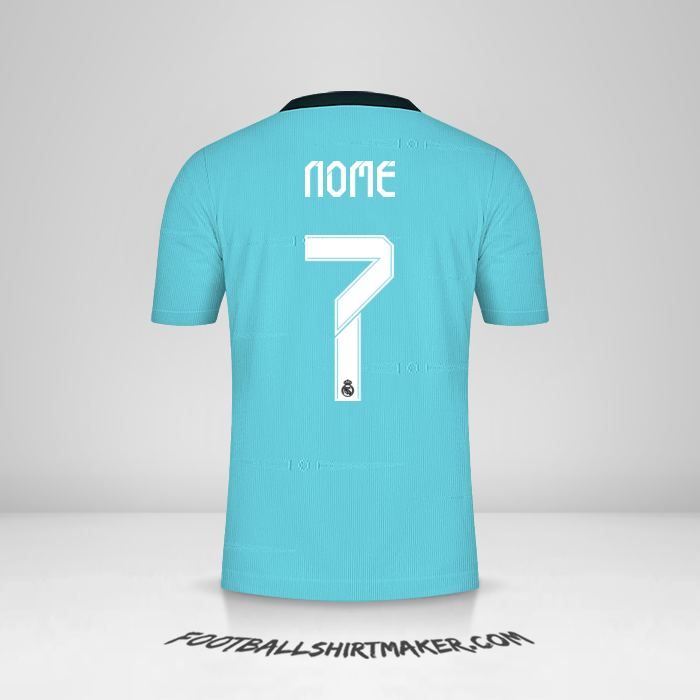 Maglia Real Madrid CF Cup 2021/2022 Terza -  nome - 7