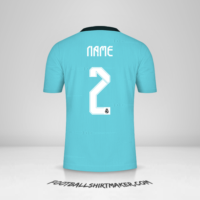 Jersey Real Madrid CF Cup 2021/2022 Third -  name - 2