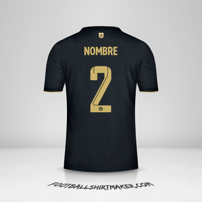 Jersey FC Bayern Munchen Cup 2021/2022 Visita -  nombre - 2