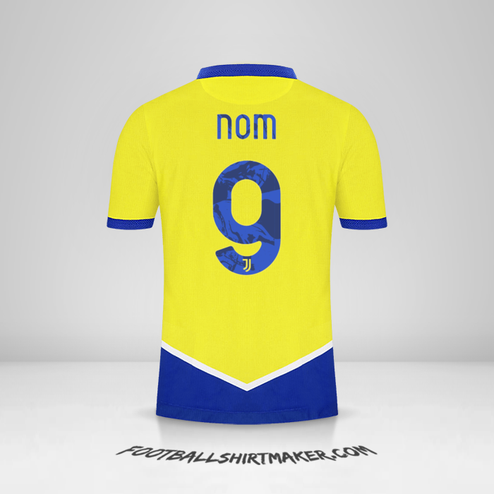 Maillot Juventus FC Cup 2021/2022 Troisième -  nom - 9