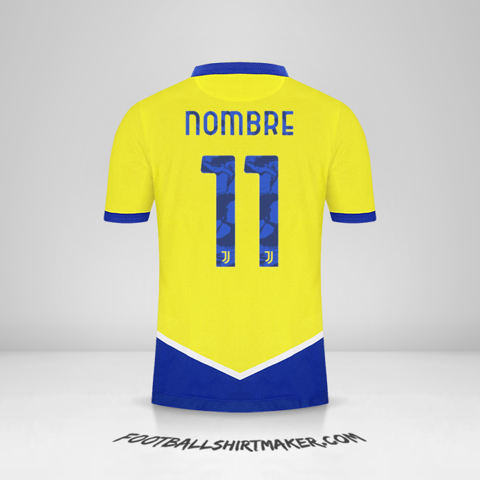 Jersey Juventus FC Cup 2021/2022 Tercera -  nombre - 11
