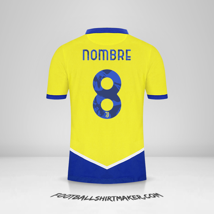 Jersey Juventus FC Cup 2021/2022 Tercera -  nombre - 8