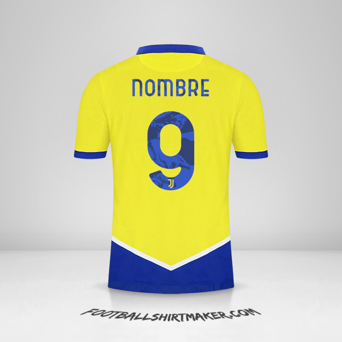 Jersey Juventus FC Cup 2021/2022 Tercera -  nombre - 9