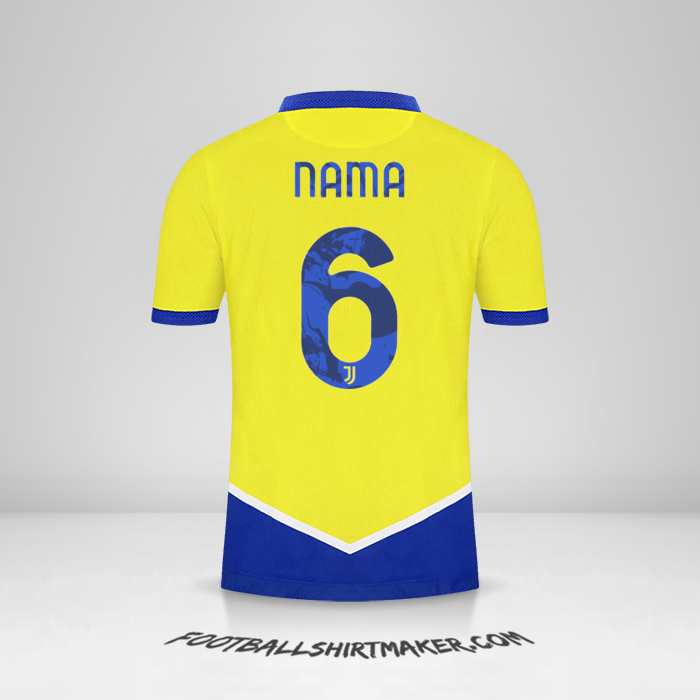 Jersey Juventus FC Cup 2021/2022 Ketiga -  nama - 6