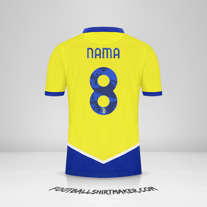 Jersey Juventus FC Cup 2021/2022 Ketiga -  nama - 8